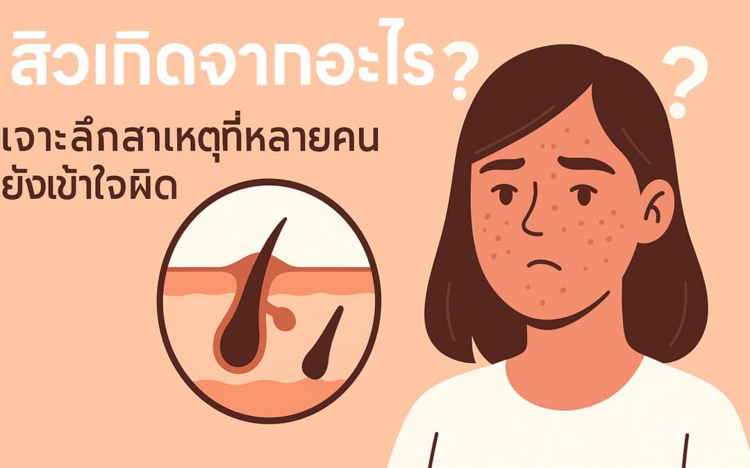 สิวเกิดจากอะไร? เจาะลึกสาเหตุที่หลายคนยังเข้าใจผิด