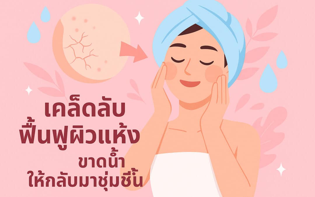เคล็ดลับฟื้นฟูผิวแห้งขาดน้ำให้กลับมาชุ่มชื้น
